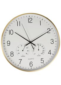 Wanduhr Aluminium Goldfarben &Oslash; Ca. 38cm Goldfarben