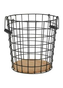 Papierkorb Cage Braun/schwarz