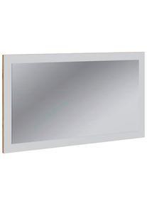 Wandspiegel Salia 80 Cm 80/45/2 cm , Weiss, Honigeiche