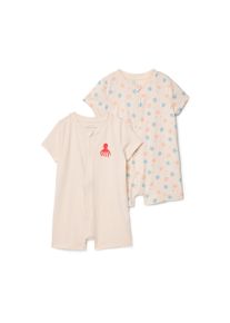 Tchibo - 2 kurze Baby-Pyjamas - Baby - Gr. 86/92 - creme/print