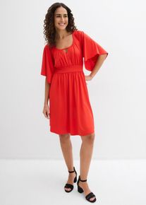 Minikleid mit Volant in rot, Gr&ouml;sse 40/42 (M), bonprix