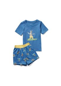 Tchibo - Pyjama court pour enfant - Enfants - taille: 110/116 - bleu/imprim&eacute;