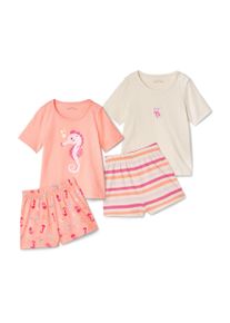 Tchibo - 2 pyjamas shorty pour enfant - B&eacute;b&eacute; - taille: 98/104 - multiple/blanc/imprim&eacute;