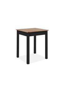 Mid.you Esstisch , Schwarz, Eiche Artisan , Holzwerkstoff , rechteckig , eckig , 67x76x60 cm , Esszimmer, Esstische, Esstische