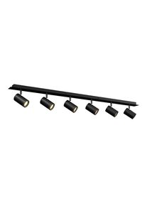 Novel Strahler , Schwarz , Metall , Uni , rechteckig , 6x12.5x116 cm , RoHS, ISO 9001, Bsci, CE , verstellbare Spotlights , Lampen & Leuchten, Innenbeleuchtung, Spots & Strahler, Deckenspots