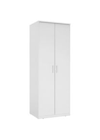 Xora Kleiderschrank , Weiss , Holzwerkstoff , 1 F&auml;cher , 72x194x54 cm , erweiterbar, Typenauswahl , Schlafzimmer, Komplette Schlafzimmer und Serien, Schlafzimmerserien