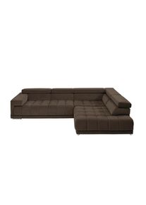 Beldomo Speed Ecksofa , Braun , Textil , Ottomane rechts, L-Form , 326x222 cm , Typenauswahl, Stoffauswahl, seitenverkehrt erh&auml;ltlich, Hocker erh&auml;ltlich , Wohnzimmer, Sofas & Couches, Wohnlandschaften, Ecksofas