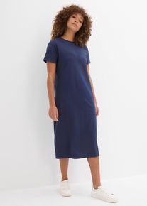 Shirtkleid aus reiner Bio-Baumwolle in blau, Gr&ouml;sse 40/42 (M), 100% Baumwolle, bonprix