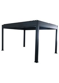Amatio Pavillon , Metall , 396x231x299 cm , CE , regenabweisend , Sonnen- & Sichtschutz, Pergolas