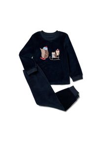 Tchibo - Kinder-Nicki-Pyjama - Baby - Gr. 98/104 - dunkelblau/print