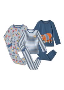 Tchibo - 3 Kinder-Pyjamas - Gr. 134/140 - blau