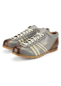 Zeha Lederschuh Liga Profilsohle Grau-Cognac 37