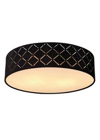 Globo Deckenleuchte , Schwarz, Weiss, Goldfarben , Metall, Kunststoff, Textil , 10 cm , Lampen & Leuchten, Innenbeleuchtung, Deckenlampen, Deckenlampen