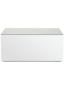 Mid.you Couchtisch , Klar , Glas, Holzwerkstoff , rechteckig , 50x45x100 cm , Wohnzimmer, Wohnzimmertische, Couchtische, Couchtische eckig