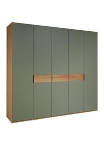 Dieter Knoll Collection Dieter Knoll Dreht&uuml;renschrank , Eichefarben, Olivgr&uuml;n , Holzwerkstoff , Balkeneiche , furniert , 6 F&auml;cher , 249.6x229.4x59.5 cm , Made in Germany , Beim&ouml;bel erh&auml;ltlich, In verschiedenen Gr&ouml;ssen erh&auml;ltlich, in verschiedenen Holzdekoren erh&auml;ltlich , Schlafzimmer, Komplette Schlafzimmer und Serien, Schlafzimmerserien