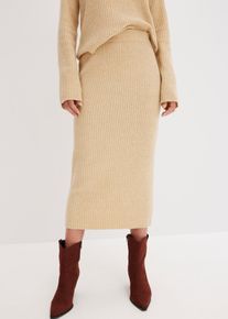 Bleistiftrock in beige, Gr&ouml;sse 52/54 (XXL), bonprix