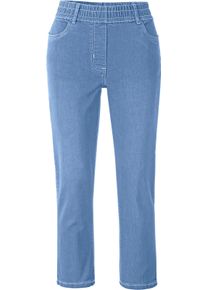 Damen 7/8-Jeans mit Reissverschluss-Blende blue-bleached