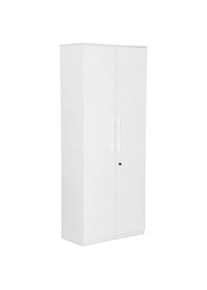 Venda Aktenschrank , Weiss , Holzwerkstoff , 4 F&auml;cher , 80x197x40 cm , Bsci , abschliessbar , B&uuml;rom&ouml;bel, B&uuml;rom&ouml;belsets, B&uuml;rom&ouml;belserien