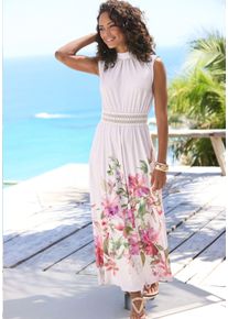 Lascana Witt Damen Maxikleid, ros&eacute; bedruckt, Gr&ouml;&szlig;e 34, 95% Polyester, 5% Elasthan