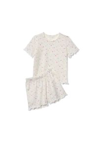Tchibo - Kinder-Shorty-Pyjama - Baby - Gr. 86/92 - weiss/print