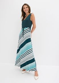Maxikleid aus softem Viskose-Mix in gr&uuml;n, Gr&ouml;sse 52/54 (XXL), bonprix