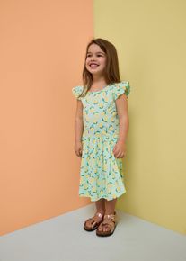 Jerseykleid aus reiner Bio-Baumwolle (3er Pack) in gr&uuml;n, Gr&ouml;sse 134, 100% Baumwolle, bonprix