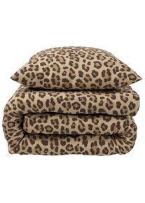 Novel Bettw&auml;scheset , Braun , Textil , Animalprint , 160x210 cm , Reach, Bsci, Oeko-Tex&reg; Standard 100 , pflegeleicht , Heimtextilien, Bettw&auml;sche, Bettw&auml;sche, Satin Bettw&auml;sche