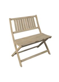 Gardenson Gartenbank , Akaziefarben , Holz , Akazie , teilmassiv , 80x86x54 cm , FSC 100% , Gartenm&ouml;bel, Gartenbank