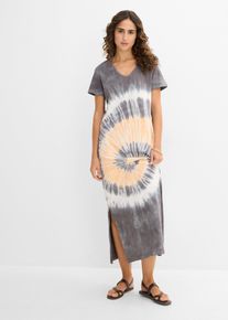 Shirtkleid aus reiner Baumwolle in grau, Gr&ouml;sse 36/38 (S), 100% Baumwolle, bonprix