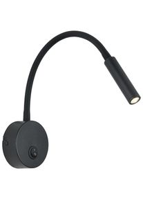 Led-wandleuchte Huoim Schwarz Max. 3 Watt