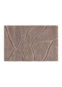 Badematte Leave Taupe Ca. 60x90cm Taupe 60/90 cm