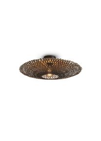 Good & Mojo Deckenleuchte , Naturfarben, Schwarz , 15 cm , LED-Leuchtmittel austauschbar , Lampen & Leuchten, Innenbeleuchtung, Deckenlampen, Deckenlampen