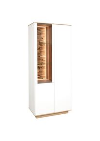 Vitrine Halvar Weiss/eiche Artisan 81/186/42 cm ,