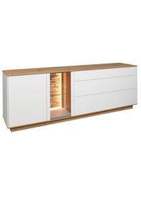Tv-element Halvar Weiss/eiche Artisan Weiss, Eiche Artisan 207/71/42 cm