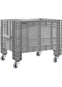 Stapel- und Transportgrossbeh&auml;lter 285 L, H 1040 x B 640 x H 670 mm, Lebensmittelecht, von -40&deg;C bis +60&deg;C, 4 Lenkrollen