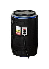 Kuhlmann Fass-Heizmanschette, digital, f&uuml;r 105-120 l Stahl- oder Kunststoff-F&auml;sser, 640 W, 0-90&deg;C, IP40, B 1650 x T 10 x H 700 mm, schwarz