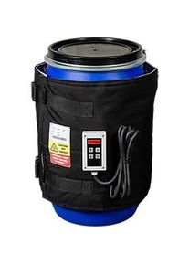 Kuhlmann Fass-Heizmanschette, digital, f&uuml;r 50-60 l Stahl- oder Kunststoff-F&auml;sser, 300 W, 0-90&deg;C, IP40, B 1380 x T 10 x H 460 mm, schwarz