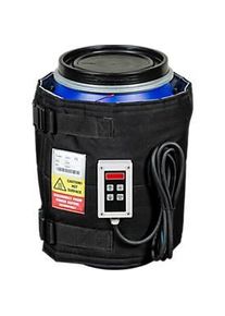 Kuhlmann Fass-Heizmanschette, digital, f&uuml;r 25-30 l Stahl oder Kunststofff&auml;sser, 225 W, 0-90&deg;C, IP40, B 1200 x T 10 x H 400 mm, schwarz