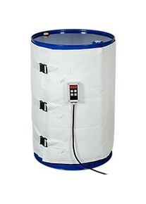 Kuhlmann Fass-Heizmantel, digital, f&uuml;r 200-220 L Stahlf&auml;sser in Lebensmittel-/Pharmaindustrie, 1200 W, 0-120&deg;C, IP40/IP54, B 1990 x T 10 x H 800 mm, weiss