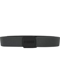 Herock Stretchg&uuml;rtel &raquo;Verin&laquo;, elastisch, einstellbar, gummierte Anti-Kratz-Schnalle, L&auml;nge 130 cm grau