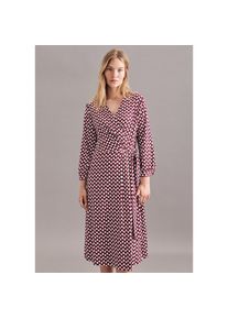 Seidensticker Sommerkleid &raquo;Schwarze Rose&laquo;, 7/8-Arm V-Neck Druck rot 38 Normalgr&ouml;&szlig;en Passform: Regular fit