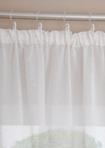 Store voilage &agrave; la fine texture sabl&eacute;e en blanc100x300 cm, bonprix