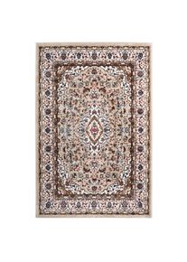 Novel Flachwebeteppich , Beige , Textil , Struktur , rechteckig , 200x290 cm , f&uuml;r Fussbodenheizung geeignet , Teppiche & B&ouml;den, Teppiche, Moderne Teppiche