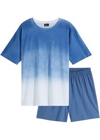 Shorty aus reiner Baumwolle in blau, Gr&ouml;sse 44/46 (S), 100% Baumwolle, bonprix