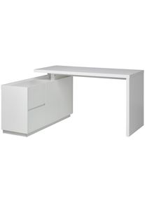 Livetastic Eckschreibtisch , Weiss , Holzwerkstoff , 2 Schublade(n) Schubladen , rechteckig , Wange , 150x76x120 cm , Bsci , B&uuml;rom&ouml;bel, Schreibtische, Eckschreibtisch