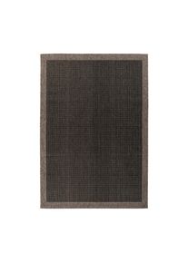Kayoom Flachwebeteppich Splash 100 Anthrazit / Schwarz 120/170 cm