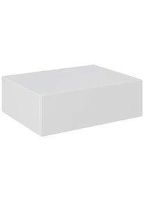 Hom&acute;in Hom`in Nachttisch , Weiss , Holzwerkstoff , 1 Schublade(n) Schubladen , 50x16x40 cm , h&auml;ngend , Schlafzimmer, Nachttische