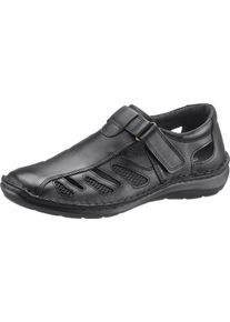 Herren Klettschuh mit seitlichen Netzeins&auml;tzen schwarz