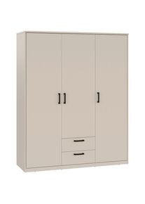 Xora Dreht&uuml;renschrank , Kaschmir , Holzwerkstoff , 4 F&auml;cher , 2 Schublade(n) Schubladen , 157x194x54 cm , Beim&ouml;bel erh&auml;ltlich , Schlafzimmer, Komplette Schlafzimmer und Serien, Schlafzimmerserien