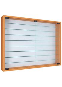 Mid.you H&auml;ngevitrine , Buchefarben , Holzwerkstoff , 8 F&auml;cher , 80x60x10 cm , h&auml;ngend , Esszimmer, Vitrinen, H&auml;ngevitrinen